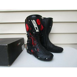Sidi Vertigo Motorcycle Boots Women's Size 7, Red/Black, New in box